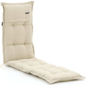 Madison tuinkussen voor deckchair 200x50cm , Wit - Ecru ,  Dralon  , 200x50cm