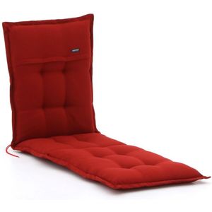 Madison tuinkussen voor ligbed 200x60cm , Rood ,  Dralon  , 200x65cm