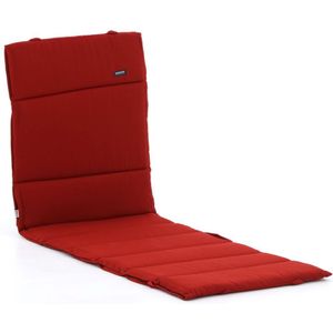 Madison Fiber tuinkussen voor ligbed 200x65cm , Rood ,  Dralon  , 200x65cm