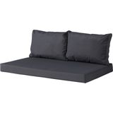 Madison - Palletkussen - Loungekussen - Zitkussen - 120x80cm - Outdoor Panama Grijs - Tuinkussen