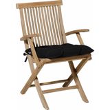 Toskana-Kissen Madison Panama Schwarz (46 x 46 cm)