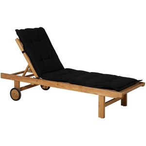 Madison - Tuinkussen - Loungekussen - 200 x 65cm - Panama Zwart - Ligbedkussen