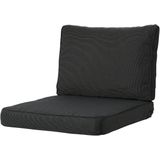 Loungekussen Madison Zit Luxe Rib Black (73 x 73 cm)