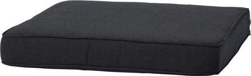 Loungekussen Madison Zit Luxe Rib Black (73 x 73 cm)