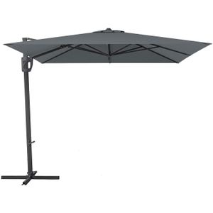 Vrijhangende zweefparasol Capri 300x300 (grey)