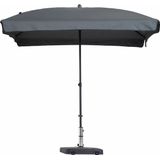 Madison Parasol Patmos Luxe Rechthoekig 210x140 cm Grijs - Stijlvolle en ruime parasol