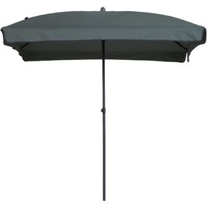 Madison Parasol Patmos Luxe Rechthoekig 210x140 cm Grijs - Stijlvolle en ruime parasol