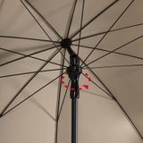 Madison Parasol Patmos Luxe Rechthoekig 210x140 cm Ecru - Stijlvolle Luxe Parasol