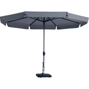 Madison Parasol Syros Luxe Rond 350 cm Taupe - Stijlvolle Luxe Parasol