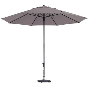 Madison Parasol Timor Luxe 400 cm Taupe - Stijlvolle en Luxe Tuinparasol