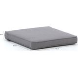 Madison Oxford lounge kussen luxe 60 x 60 grey -  Lounge kussens  - Specialist in Tuinmeubelen