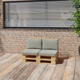 Madison - Lounge luxe Panama sage - 60x60 - Groen