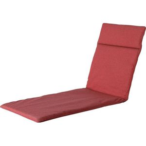 Madison - Tuinkussen - Outdoor - 190 x 60cm - Manchester Rood - Ligbedkussen