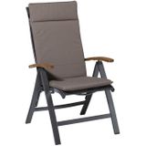 Tuinkussen Madison Universeel Outdoor Manchester Taupe Hoge Rug