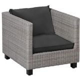 Loungekussen Madison Recycled Zit Black (60 x 60 cm)