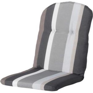 Madison Tuinkussen - Kuip Hoog - Stripe Grey - 45x96 - Grijs