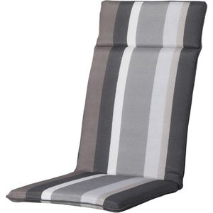 Madison - Hoge Rug - Stripe Grey - 120x50 - Grijs