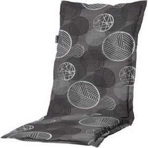 Tuinkussen lage rug - Circle grey