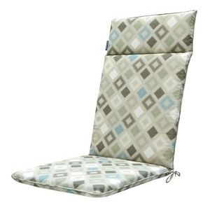 Madison Tuinstoelkussen hoge rug 50x120 cm Grids Natural outdoor