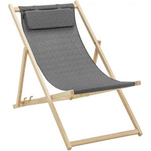 Madison beachchair Check grey