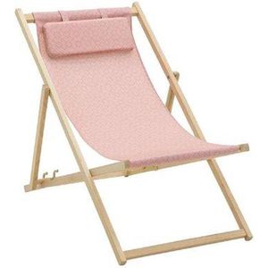 Madison beachchair Check pink