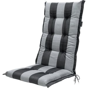 Madison tuinkussens hoge rug 125x50cm , Grijs - Antraciet ,  Katoen  , 125x50cm