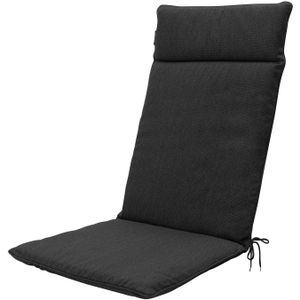 Tuinstoelkussen Madison Black Outdoor Finishing Hoge Rug (120 x 50 cm)