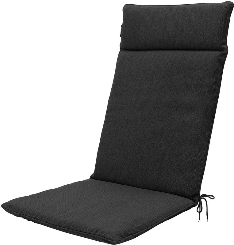 Tuinstoelkussen Madison Black Outdoor Finishing Hoge Rug (120 x 50 cm)