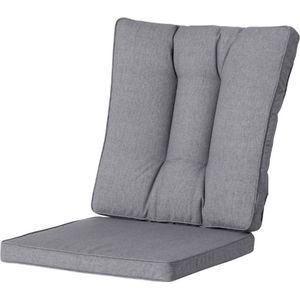 Madison - Universeel tuinkussen - Wicker - Oxford Grey - 2-delige kussenset - 50cm x 50cm - Grijs - Vervangingskussen