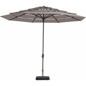 Parasol Madison Syros Open Air Round Taupe Ø350 cm