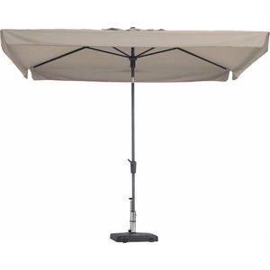 Strandparasol Gestreept In De Hoogte Verstelbaar SPF 50 - H X 210 X 170 Cm Tuin Stokparasol Kleurrijk Strandparasol