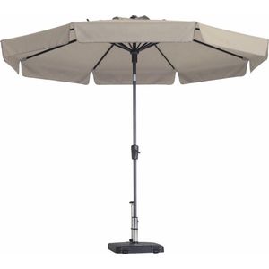 Parasol Rond Ecru 300 cm Madison Flores | Topkwaliteit ronde en kantelbare parasol