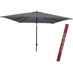 Madison Corsica Grijs 200 x 250 cm met hoes | Rechthoekige en kantelbare parasol