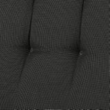 Madison Elegance Stoelkussen - Rib Black - 91x70 - Zwart