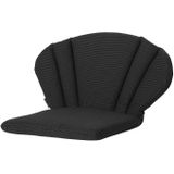 Madison Elegance Stoelkussen - Rib Black - 91x70 - Zwart