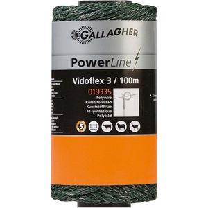 Gallagher - Vidoflex 3 PowerLine - Schrikdraad - Groen - 100 m
