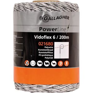 Gallagher Vidoflex 6 PowerLine wit 200m  - 021680 021680