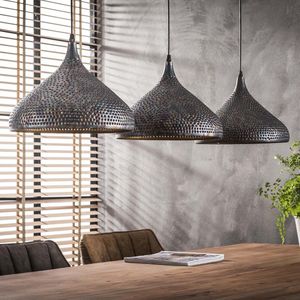 Hanglamp Armoor 3-Lichts Ovaal Metaal