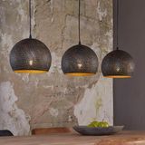 Zijlstra - Punchray - Hanglamp - Zwart - Dimbaar - 3 x E27 - 110 cm