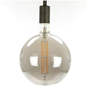 Lichtbron - LED Filament Bol - Grijs - E27 - 8 W - Dimbaar