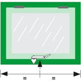 AXAflex Speciaal Combi-raamuitzetter - 2644-30-74 - rvs wit gelakt