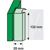 AXA Raamsluiting (model 3308) Aluminium Champagne: Afsluitbaar met Drukkno