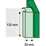 AXA Raamsluiting (model 3308) Aluminium Champagne: Afsluitbaar met Drukkno