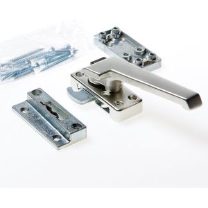 AXA 3318 Raamsluiting F2 met drukknop, nok en haakschoot opbouw rechtsdraaiend - 3318-51-92/E