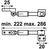 Teleuitzetter 2816-00 199mm Bi Grijs