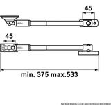 AXA Telescopische Uitzetter 35EX - Wit - 2835-00-54/E