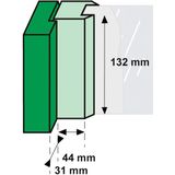 Axa Raamboom 3302-31-91/E - Met ventilatienok - Rechts - F1