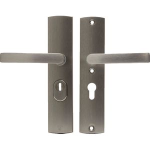 AXA | Veiligheidsbeslag Curve Plus | Kruk Blok | PC55 | Anti-kerntrek Inox | Aluminium F6