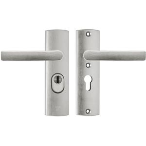 AXA Curve Plus rvs-look PC55 kortschild veiligheidsbeslag met kerntrekbeveiliging SKG3