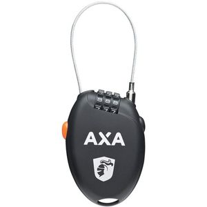 Axa - Roll - Kabelslot - Voor accessoires - 75 cm lang - 3-cijferige code - zwart